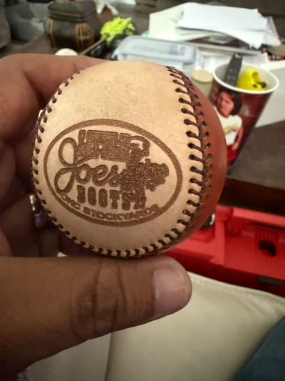 Crazy Joe's Inc Stockyards custom baseball